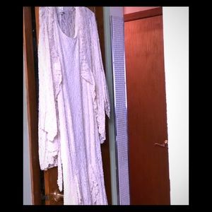 Roamans 14w cream lace dress w/ crop jacket! NWT